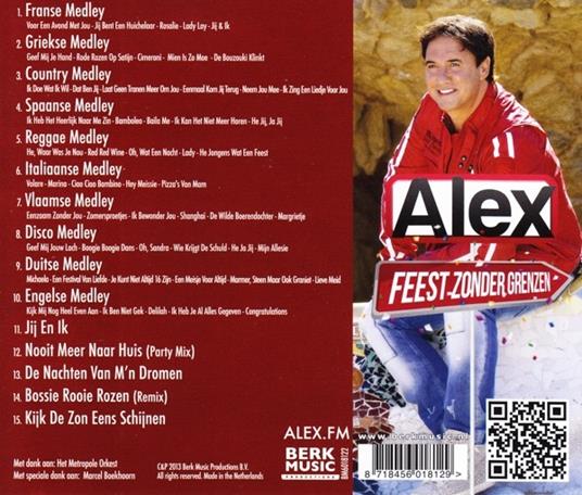 Feest Zonder Grenzen - CD Audio di Alex - 2