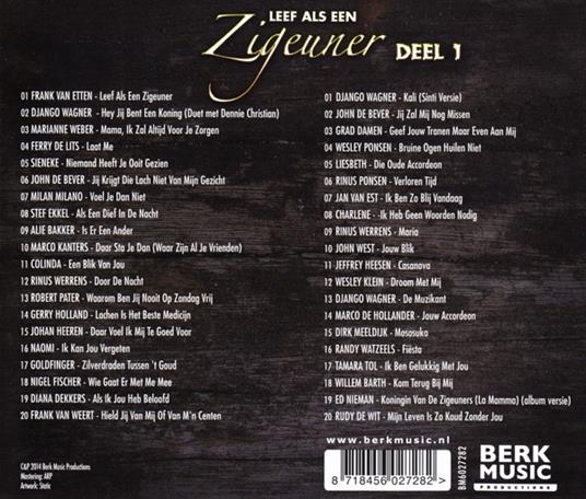 Leef Als Een Zigeuner 1 - CD Audio - 2