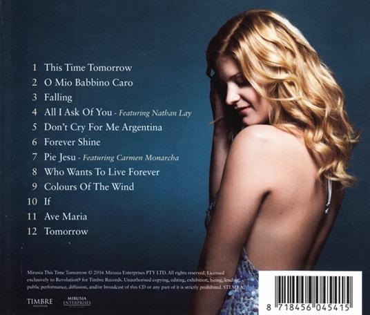 This Time Tomorrow - CD Audio di Mirusia - 2
