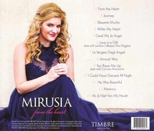 From The Heart - CD Audio di Mirusia - 2