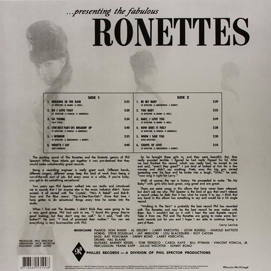 Presenting the Fabulous Ronettes (feat. Veronica) - Vinile LP di Ronettes - 2