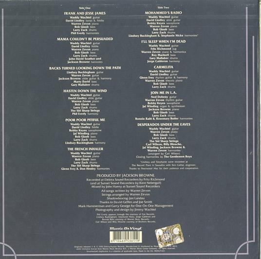 Warren - Vinile LP di Warren Zevon - 2