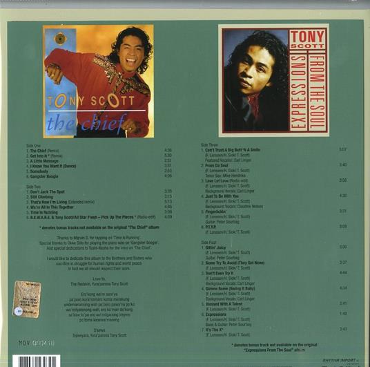The Chief (180 gr. Red Vinyl + Gatefold Sleeve) - Vinile LP di Tony Scott - 2