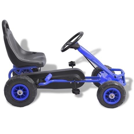 vidaXL Go Kart a Pedali con Pneumatici Blu - 2