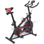 vidaXL Cyclette Ellittica con Sensori a Impulso Nera e Rossa 
