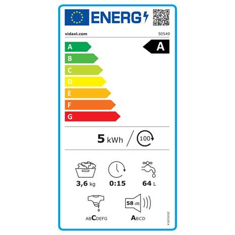 vidaXL Mini Lavatrice a Vaschetta Doppia 5,6 kg - 3