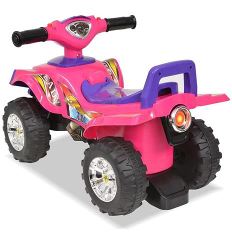 vidaXL Cavalcabile ATV per Bambini Rosa e Viola con Suoni e Luci - 2