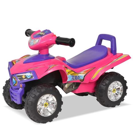 vidaXL Cavalcabile ATV per Bambini Rosa e Viola con Suoni e Luci - 3