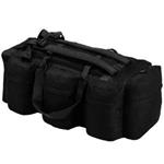 vidaXL Borsone da Viaggio Stile Militare 3 in 1 90 L Nero