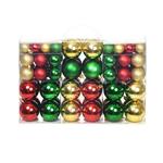 vidaXL Set Palline di Natale 100 pz 6 cm Rosso/Oro/Verde