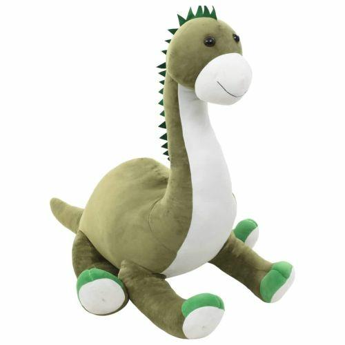 vidaXL Giocattolo di Peluche Dinosauro Brontosauro Verde - 2