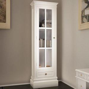 vidaXL Armadietto con Libreria Elegante con 3 Scaffali Bianco in Legno - 3