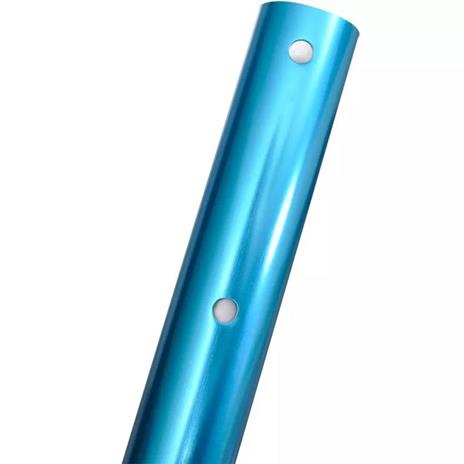 Palo telescopico per piscina spazzola e rete di salvataggio bastone telescopico portatile in lega di alluminio con manico confortevole 