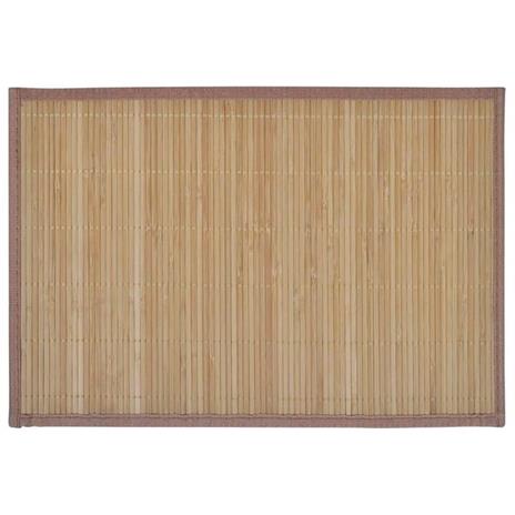 6 Tovagliette di Bamboo 30 x 45 cm Marrone - 2