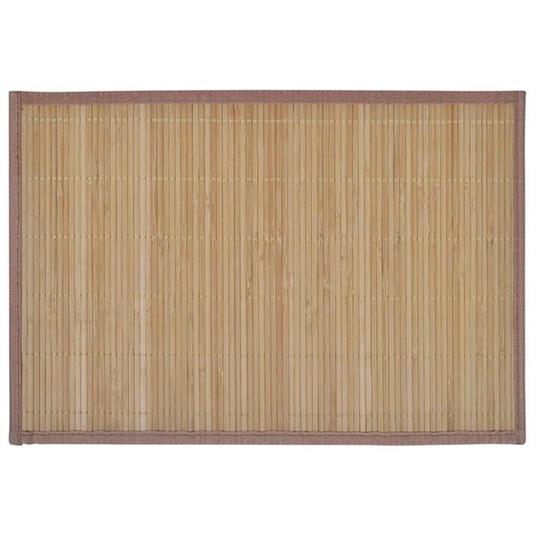 6 Tovagliette di Bamboo 30 x 45 cm Marrone - 2