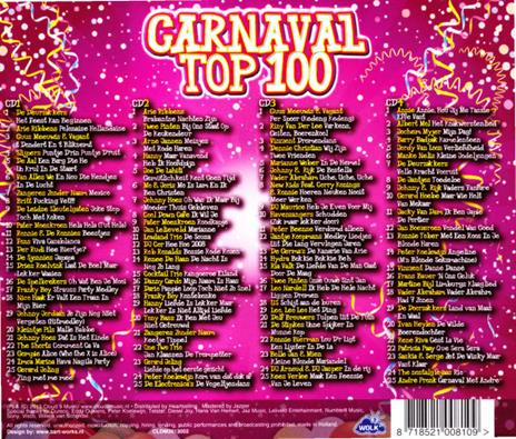 Carnaval Top 100 - CD Audio - 2