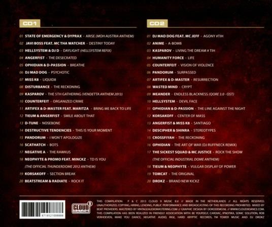 Hardcore. The Ultimate Collection 2013 vol.1 - CD Audio - 2