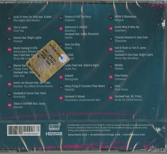 Revealed vol.6 - CD Audio di Hardwell - 2