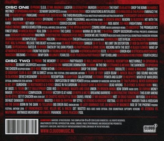 Hardcore Top 100 2018 - CD Audio - 2