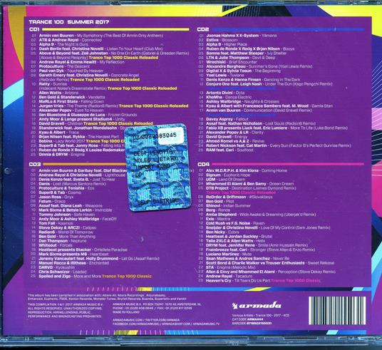 Trance 100 Summer 2017 - CD Audio - 2