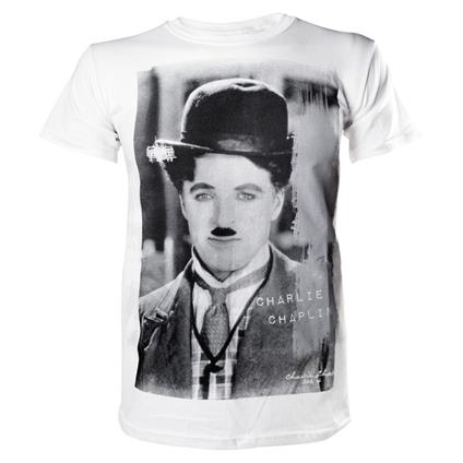 T-Shirt unisex Charlie Chaplin. White
