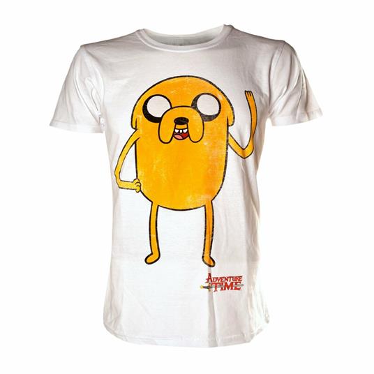 T-Shirt Adventure Time. Jake Waving. White T-shirt