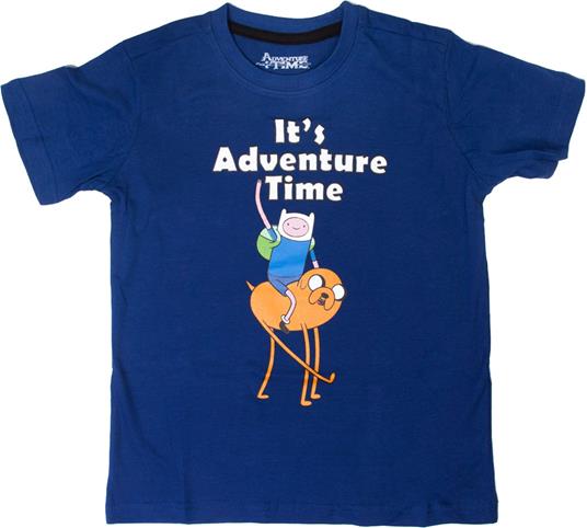 T-Shirt bambino Adventure Time. It's Time Blue