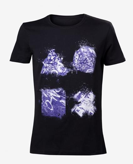 T-Shirt unisex Playstation. Grafitti Buttons Artwork Black