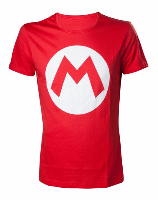 T-Shirt Nintendo. T-shirt Men Mario With Logo, Red