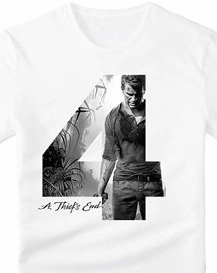 T-Shirt unisex Uncharted. Chest Print In 4 A Thiefs End