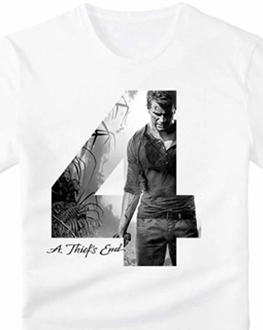 T-Shirt unisex Uncharted. Chest Print In 4 A Thiefs End