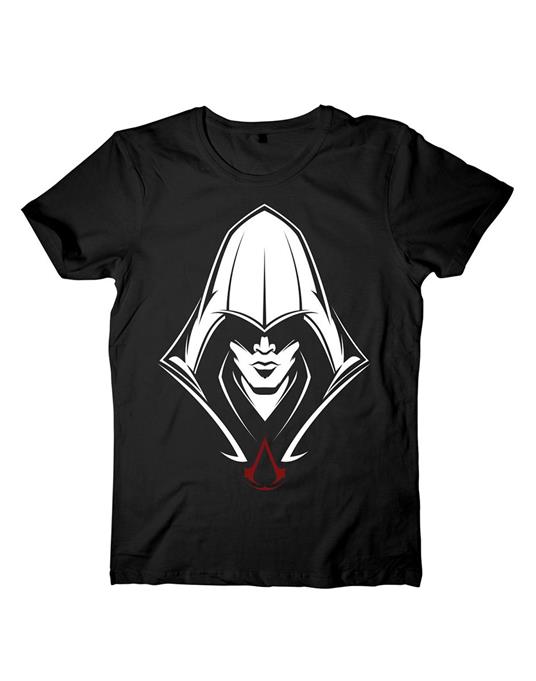 T-Shirt unisex Assassin's Creed. Black Hooded Assassin Black