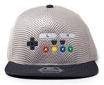 Cappellino Nintendo. Snes Inspired Seamless Flatbill Flex Grey