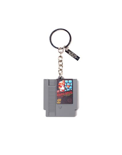 Portachiavi Nintendo. Cartridge 3D Rubber Grey