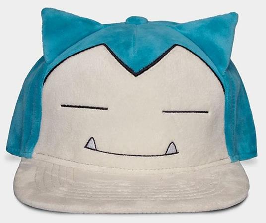 Cappellino. Pokemon: Snorlax Plush Snapback Green