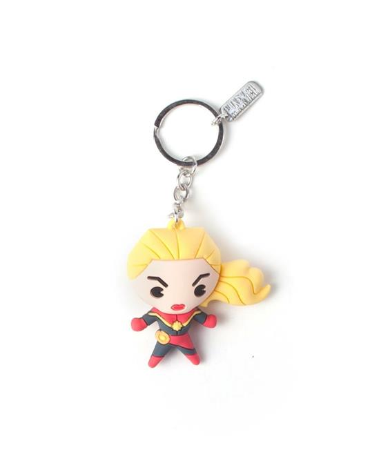 Portachiavi Marvel: Captain Marvel Kawaii 3D Multicolor