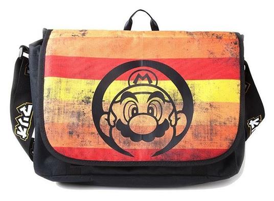 Nintendo - Super Mario Retro Striped Borsa A Tracolla Difuzed