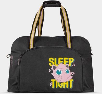 Borsa Pokemon Jigglypuff Overnight Sports Black