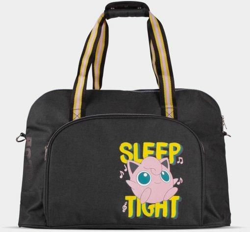 Borsa Pokemon Jigglypuff Overnight Sports Black