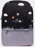 Zaino Nintendo Super Mario 8Bit Placed Print Backpack Black