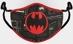 Mascherina Protettiva Dc Comics Batman Adjustable Shaped Black Face Mask