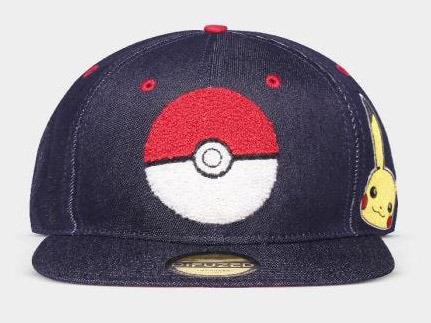 Cappellino. Pokemon: Denim Snapback Cap Novelty Blue