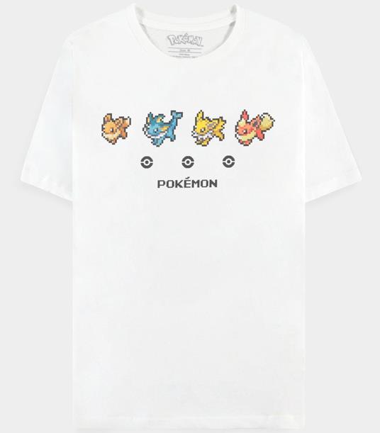 T-Shirt Donna Tg. M. Pokemon: Eeveelutions White