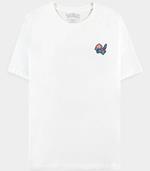 T-Shirt Donna Tg. L. Pokemon: Pixel Porygon White