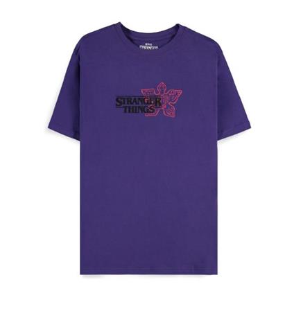 Stranger Things - Demogorgon Purple Men''S Short Sleeved T-Shirt - S Short Sleeved T-Shirts M Purple