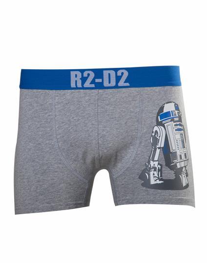 Boxer Tg. L Star Wars. Grey Boxershort With R2-D2 Grey