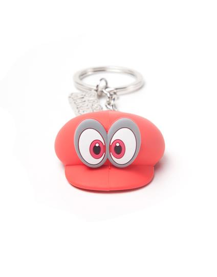 Portachiavi Nintendo. Mario Odyssey Hat Rubber 3D Red