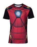 T-Shirt Unisex Tg. XL. Marvel Sublimated Iron Man Black