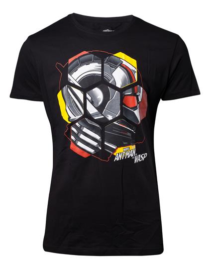 T-Shirt Unisex Tg. M Ant-Man & The Wasp. Head Black