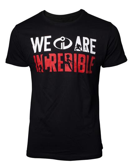 T-Shirt Unisex Tg. L Incredibles. We Are Incredible Black